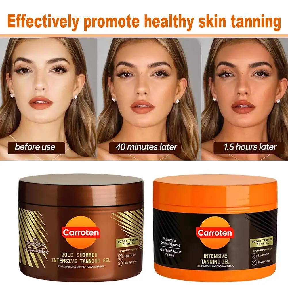 

Intensive Tanning Gel Natural Dark Tanning Gel Accelerated Tanning, Tanning Cream Is Suitable For All Skin Types