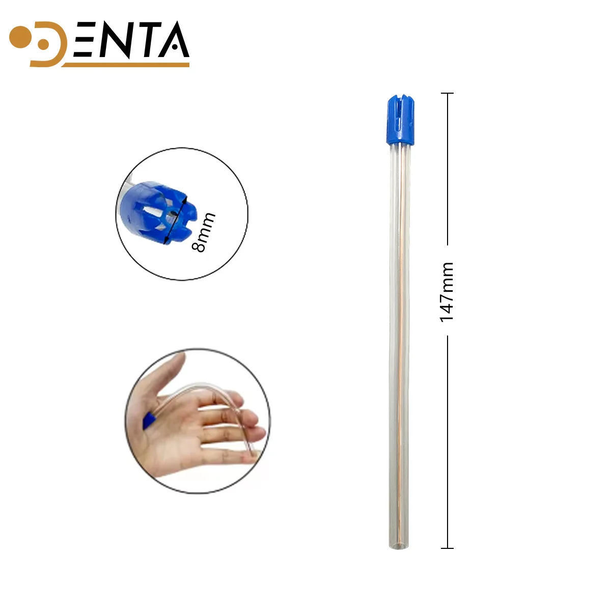 100pcs Dental Disposable Saliva Ejector Aspirator Tube Oral Care Dentistry Consumables Dentist Low Volume Suction Tips Clinic