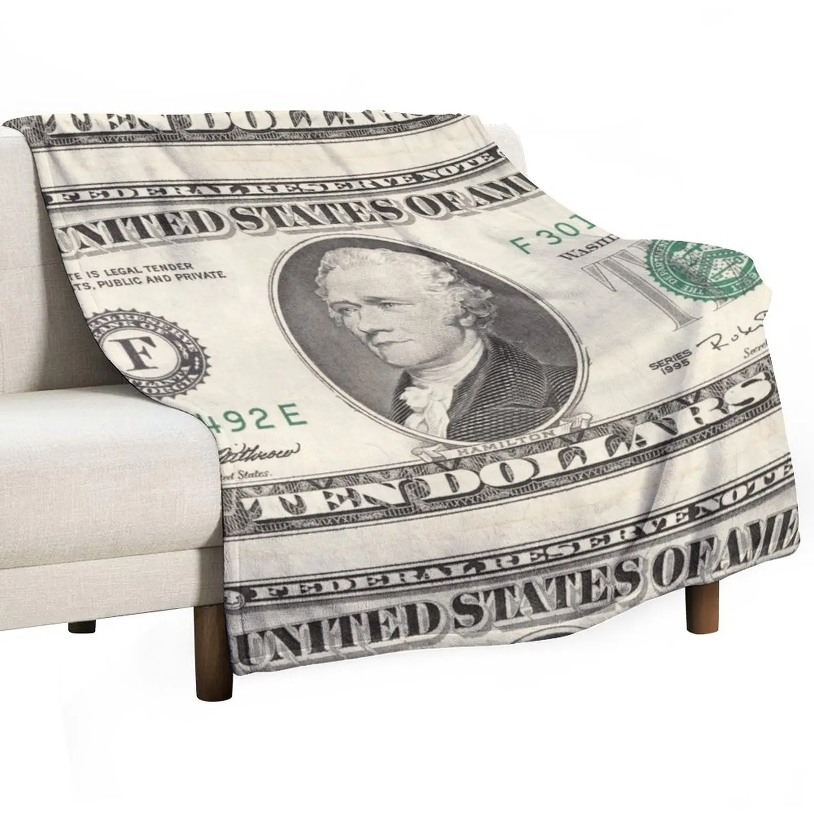 United States ten-dollar bill - Alexander Hamilton Throw Blanket halloween Shaggy Heavy Custom Thins Luxury St Blankets