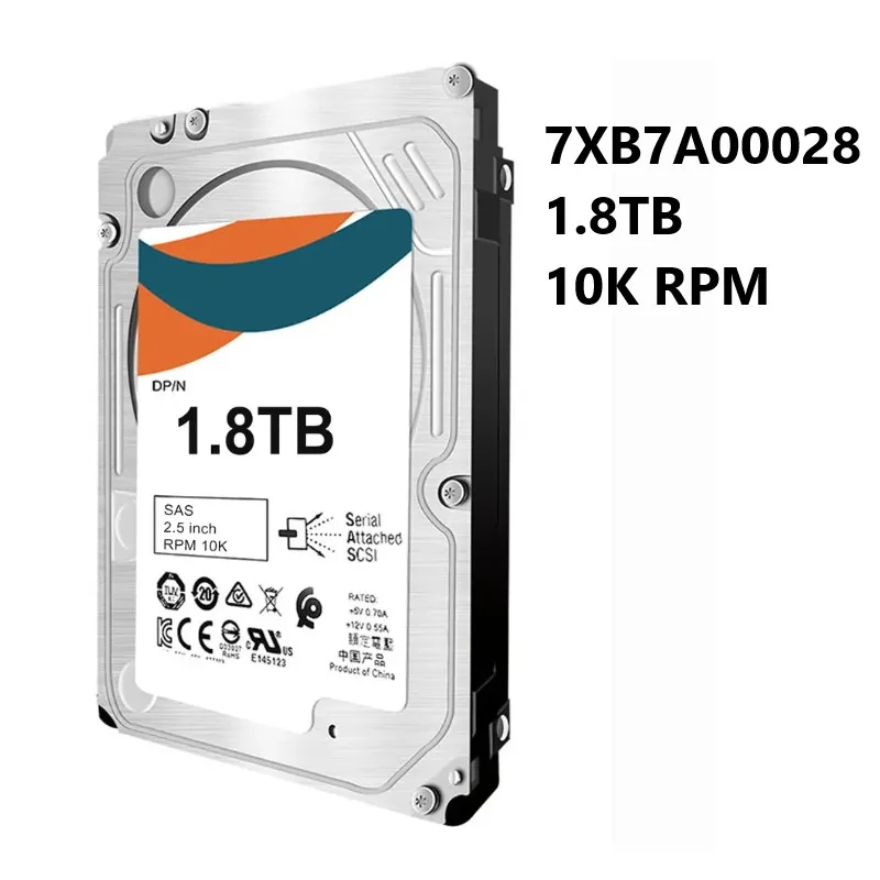 NEW HDD 7XB7A00028 601015286-01 2.5in 1.8TB 10K SAS 12Gb Hot Swap 512E 00YK017 Internal Hard Disk Drive For L-e-n-o-v-o-Server