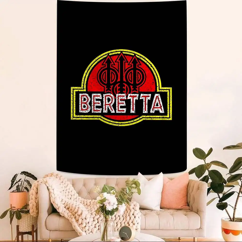 G-Gun BerettaS LOGO Chart Tapestry Art Science Fiction Room Home Decor Cheap Hippie Wall Hanging