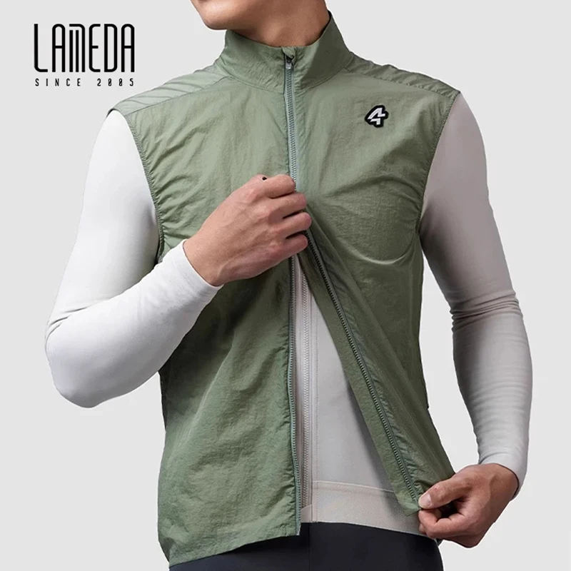 

LAMEDA Cycling Vest for Men Women Windbreaker Comfortable Breathable Reflective Lightweight Quick Drying MTB Road Bike Jersey