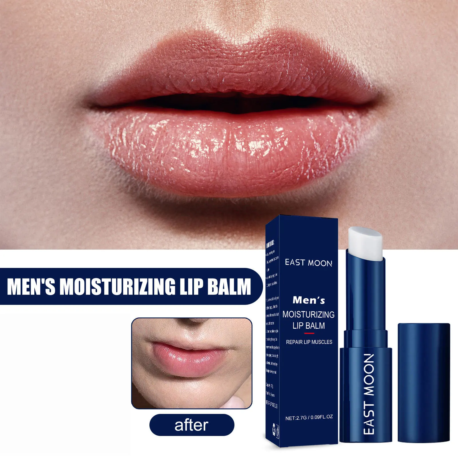 Men's Lip Balm, Exfoliating, Lip Protection, Anti-chapped Lips, Hydrating, Moisturizing, Lip Care