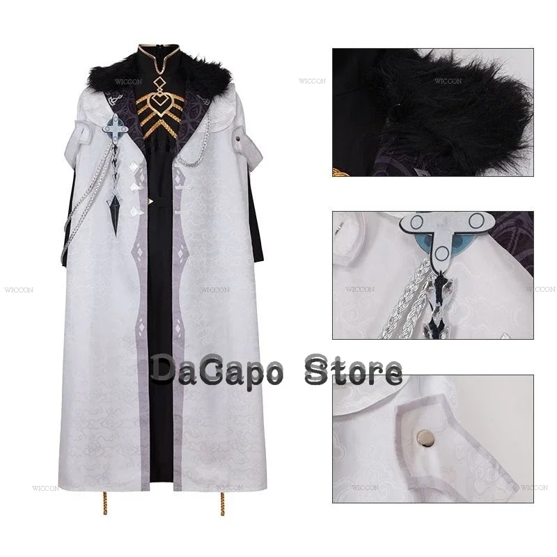 QQ8 The Captain Cosplay Cape Costume Il Capitano Outfit Gloves Genshin Impact Boots Anime Fatui Mask Halloween Party Roleplay5Lk