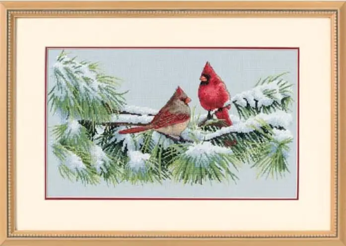 

35178 Homefun Cross Stitch Kits Package Greeting Needlework Counted Kits New Style Joy Sunday Kits Embroidery Cross-stitch Set