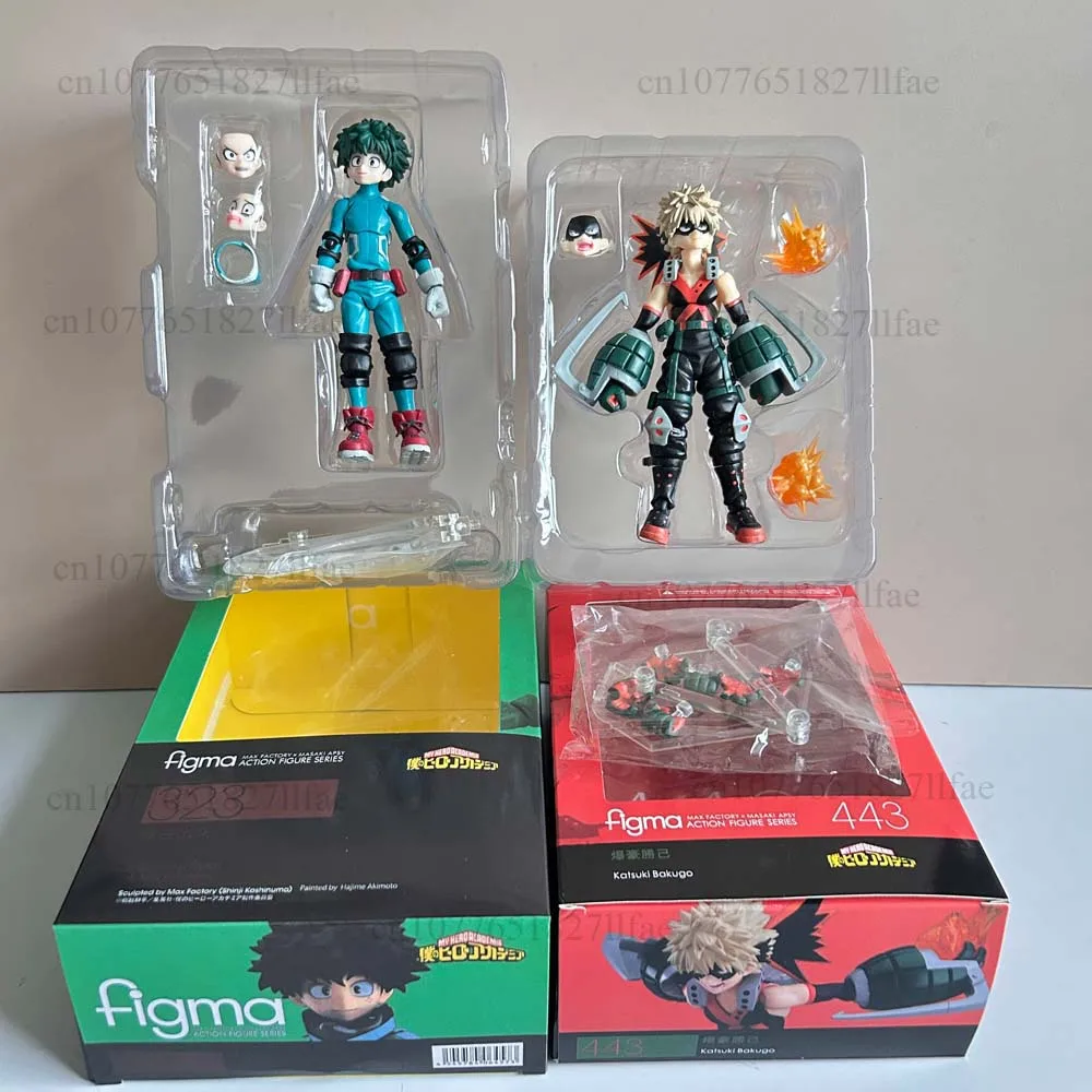 Figma بطلي الأكاديمية Bakugou Katsuki الشكل 443 323 Midoriya Izuku عمل نموذج لجسم اللعب المشتركة المنقولة دمية غرفة ديكور