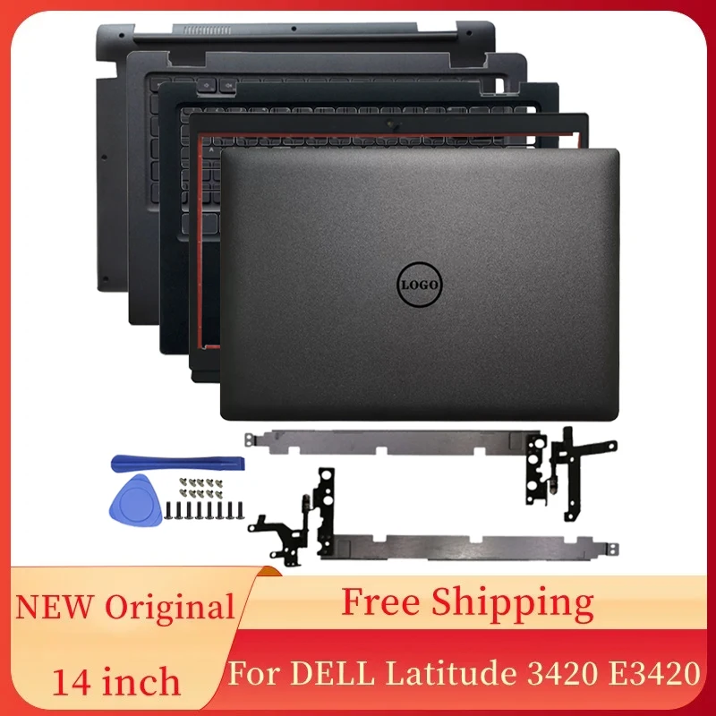 

Новинка чехол для ноутбука DELL Latitude 3420 E3420 задняя крышка ЖК-дисплея/Передняя панель/петли/Подставка для рук клавиатура/Нижняя крышка чехол для ноутбука