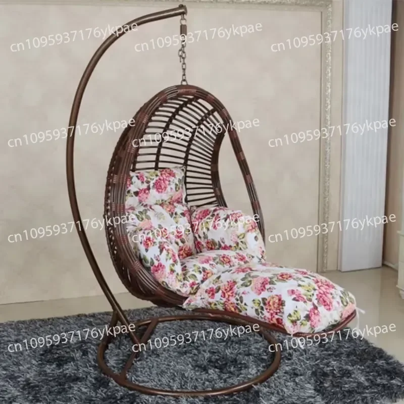 All Weather Front Movable Patio Rattan Wicker Hanging Swing Chair