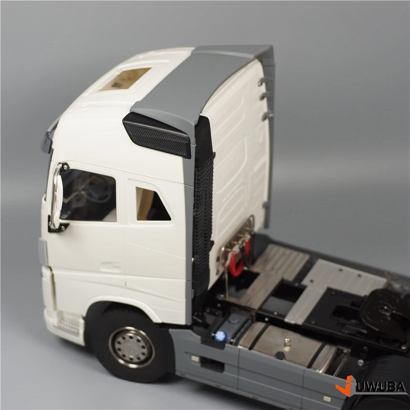 High Roof Narrow Body Spoilers Kit Car Shell Upgrade Accessories for 1/14 Tamiya RC Truck Tipper VOLVO FH16 750 56360 Car DIY