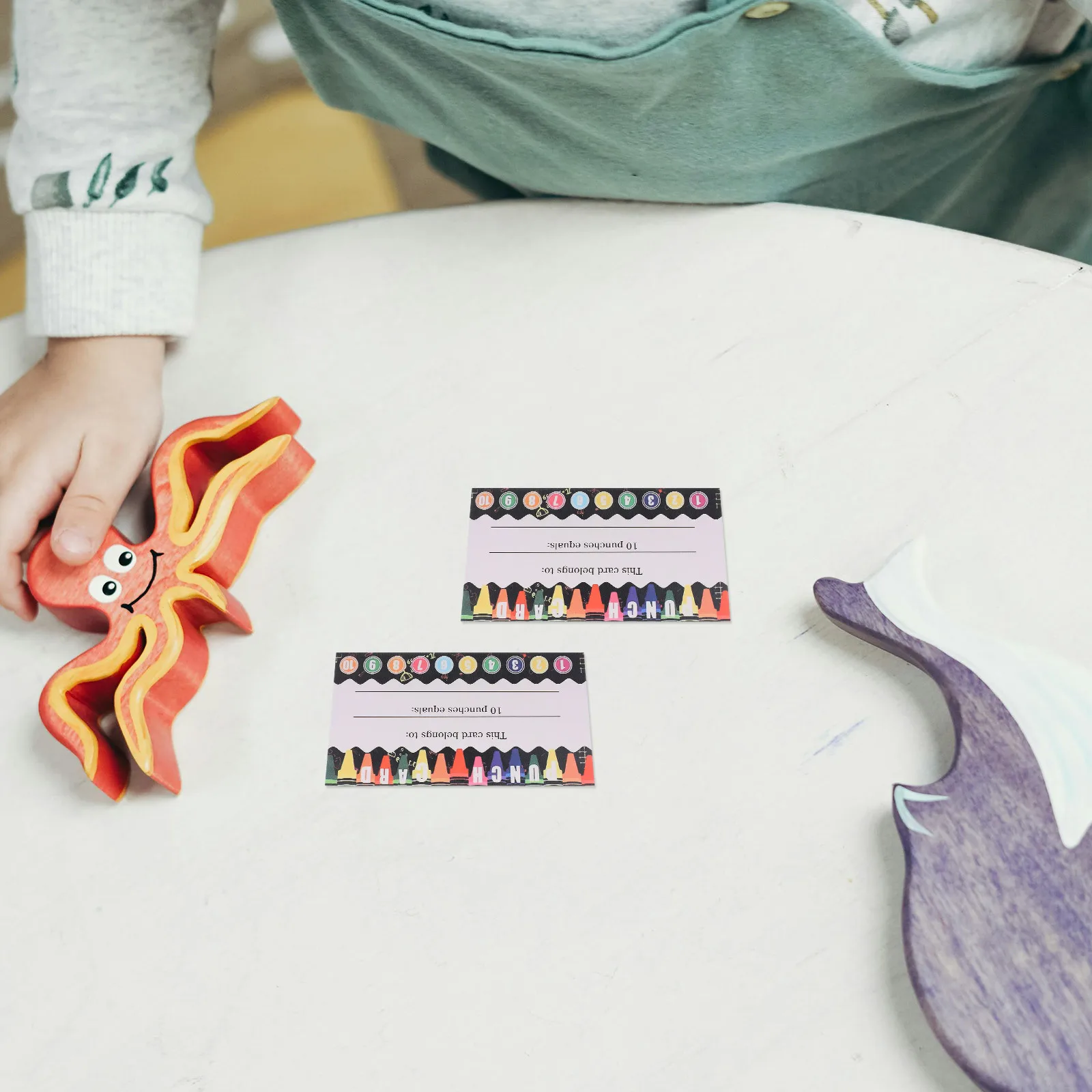 200Pcs Punch Cards Classroom Reward Incentive Student Behavior Management Teacher Loyalty Bulk Rewards Punch Cards for Classroom