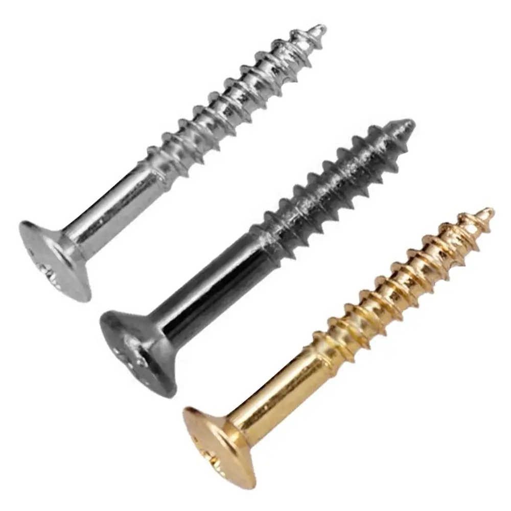 10pcs 5 Colors Frame Screws For Eelectric Guitar Humbucker Pickup Ring Screws Mounting Frame Screw Electric Guitar Pickup