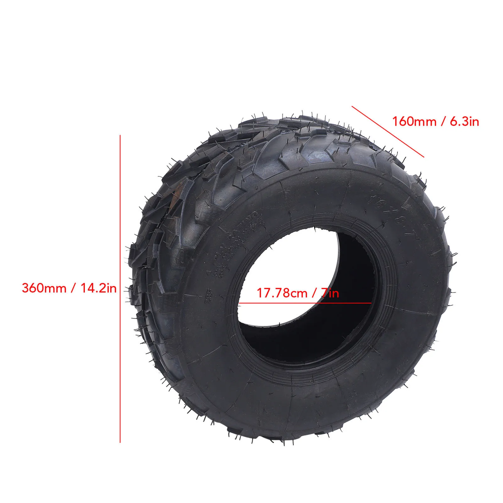 ATV Tubeless Band Verbeterde Stabiliteit 6x8-7 ATV Band Tractie Anti Explosie Verbeterde Grip Rubber 7 Inch voor Mini Bike