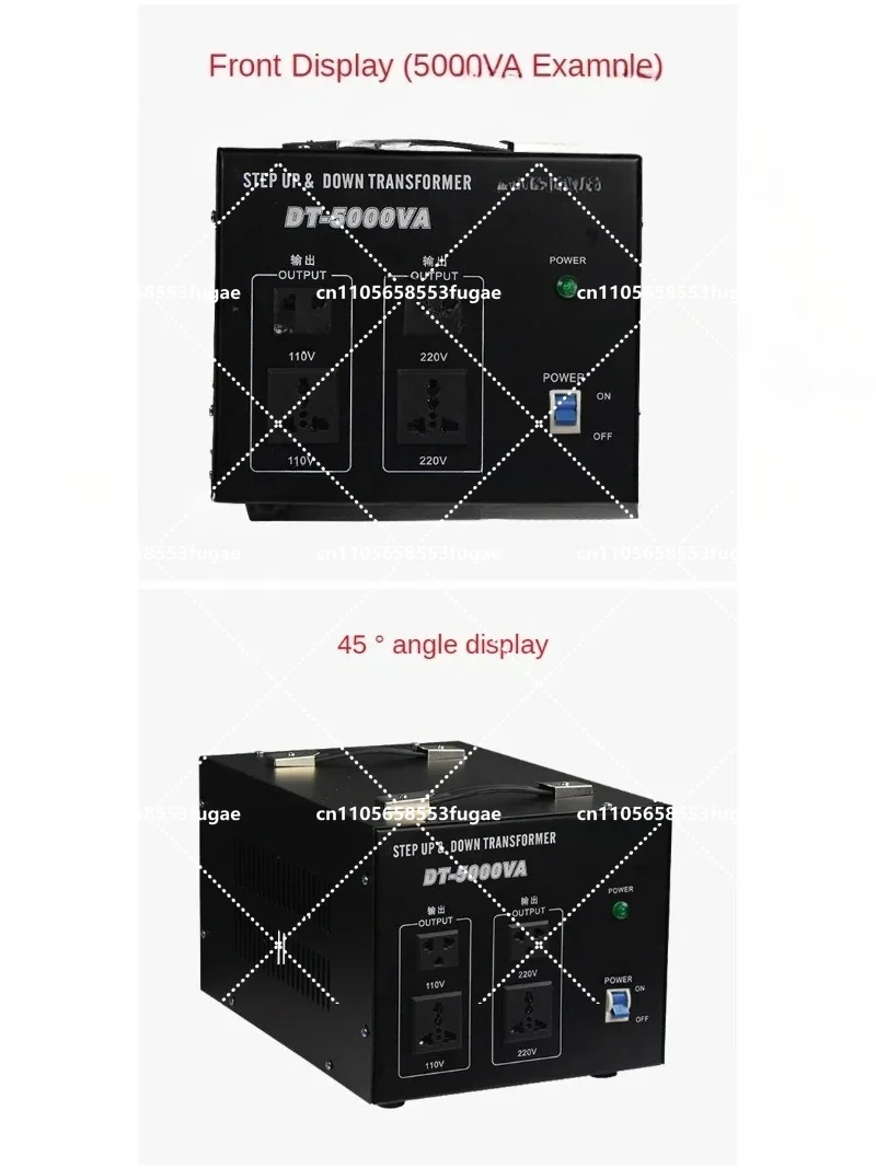 Voltage Regulator Converter 5000W 7500W 10000W Heavy Duty Power Transformer 220V to 110V Step Down Converter view 2