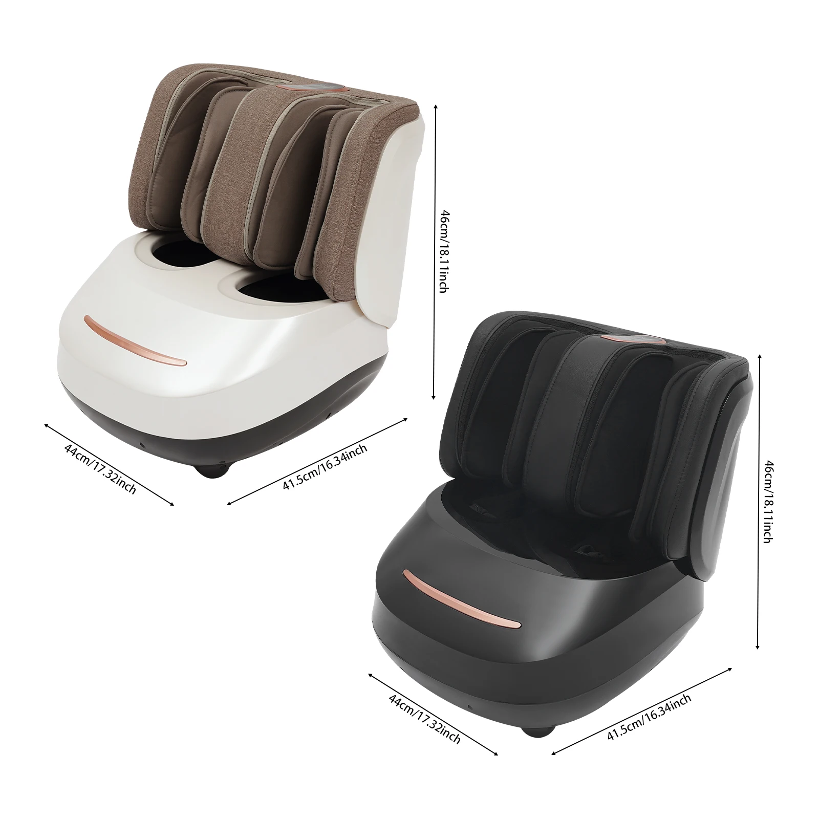Intelligentes Beinmassagegerät, tiefes Kneten von Waden, Fußmassagegerät, 3-stufiges Akupunkturpunkt-Beinstraffung mit Airbag für 35–47 Fußgröße – Detail 3