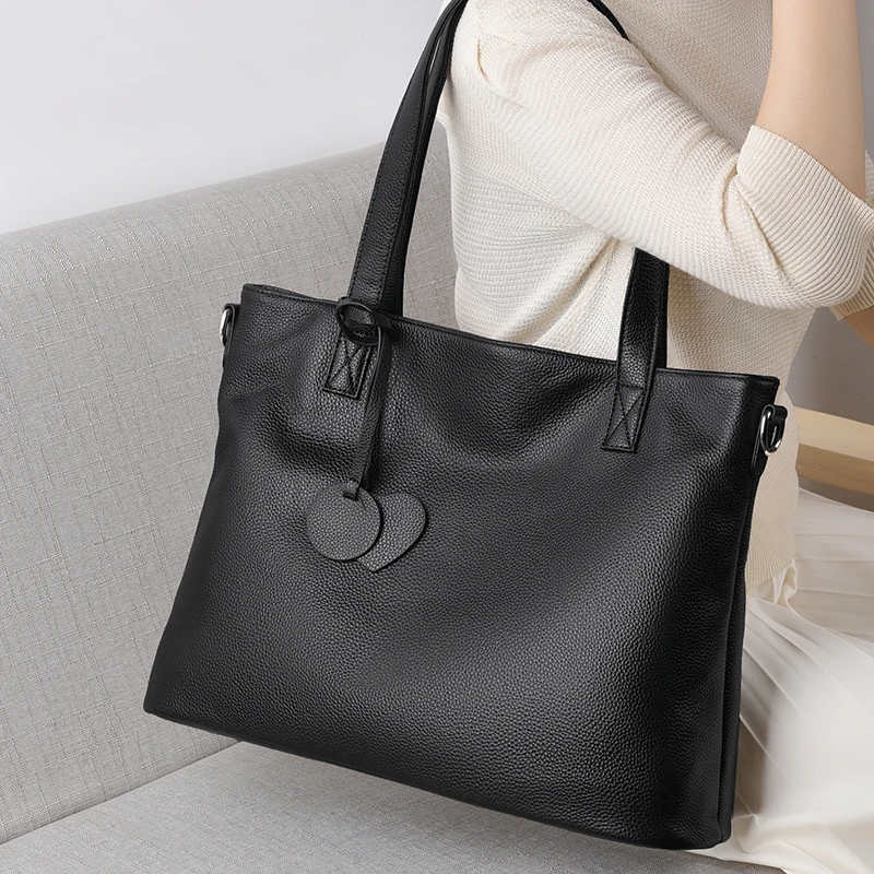 

Винтажная сумка-сэтчел из натуральной кожи для женщин, модная повседневная сумка-хобо с большой вместимостью, универсальная сумка через плечо.