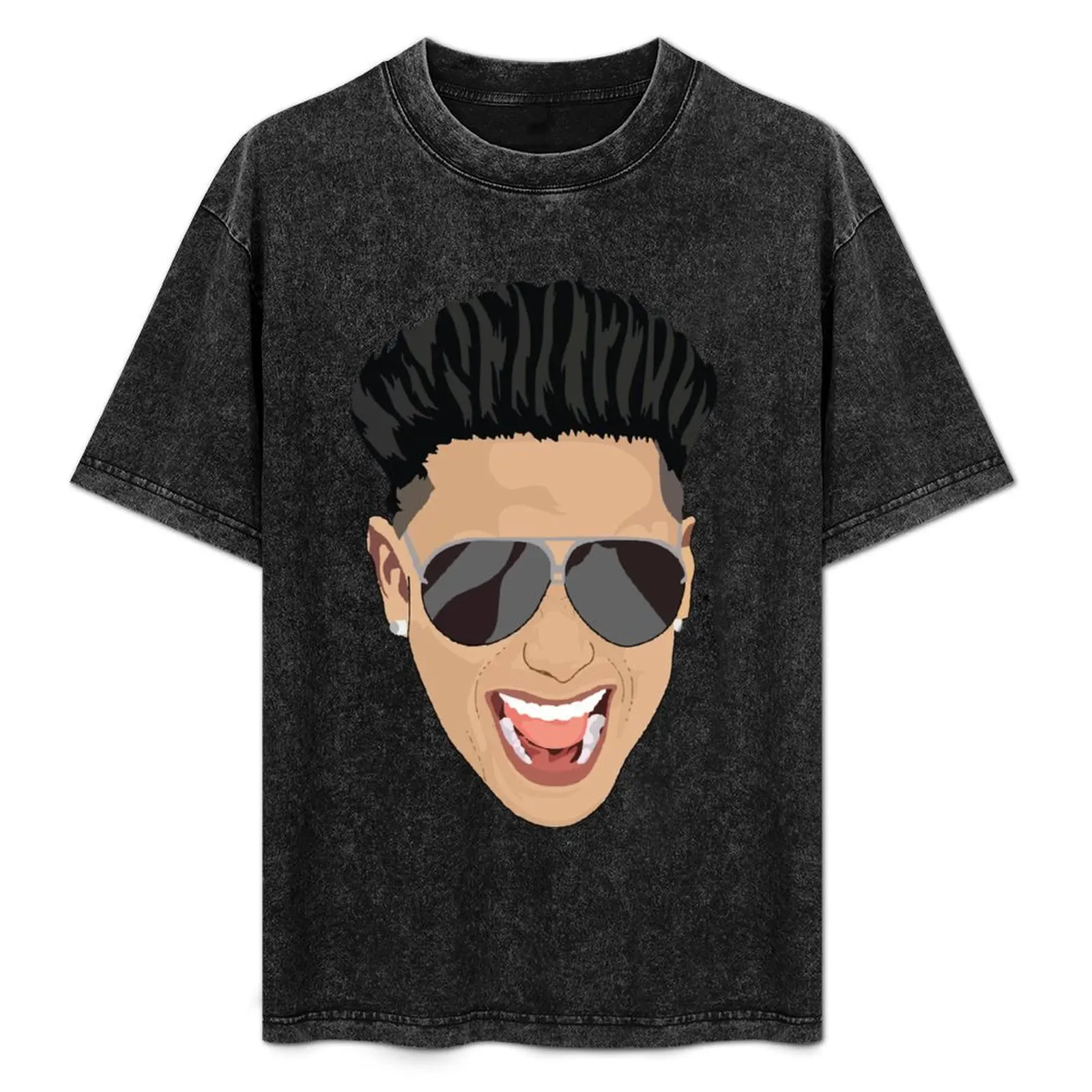 Pauly D Face sticker as seen on Jersey Shore Family Vacation T-Shirt valentines boutique clothes big and tall t shirts for men