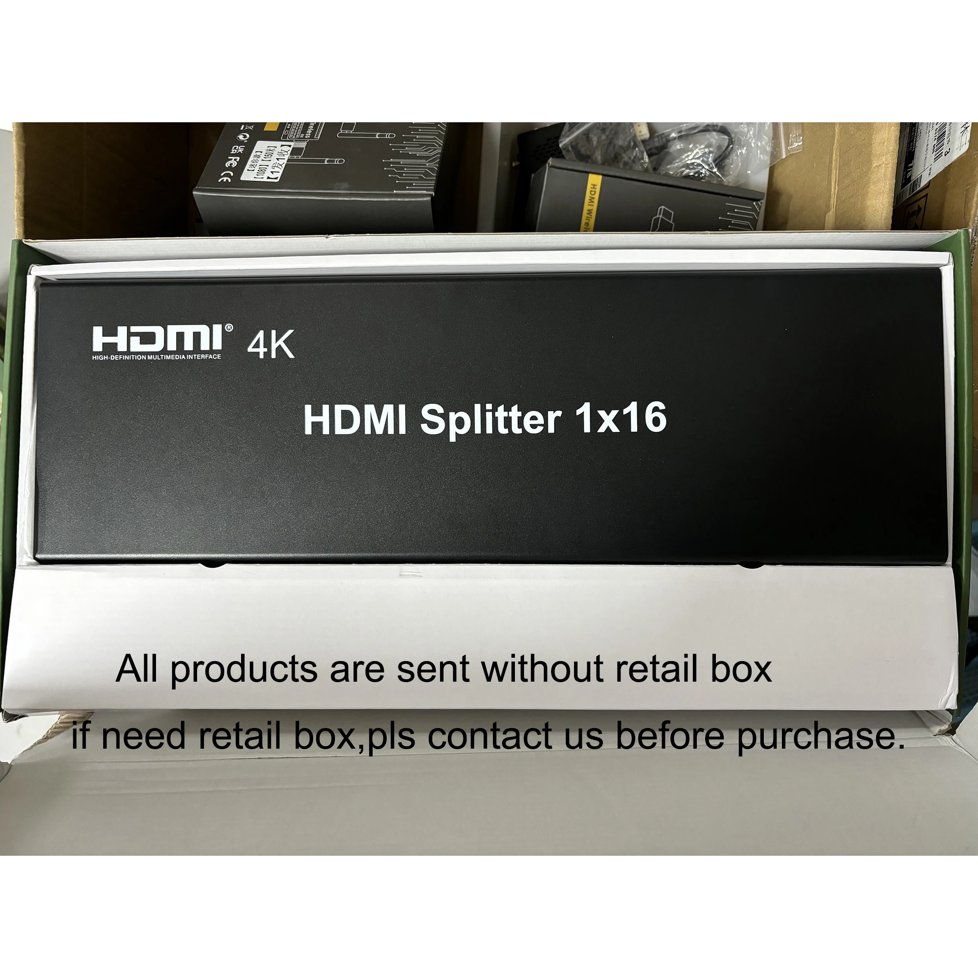 4K 1x16 HDMI الفاصل 1 في 16 خارج موزع الفيديو متعدد الشاشات شاشة عرض مرآة سبليت ل PS3 PS4 XBOX PC لمراقبة التلفزيون