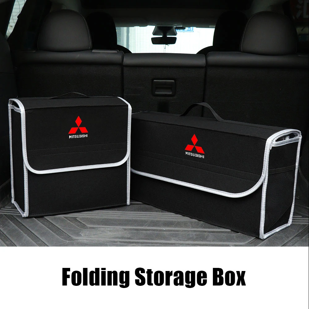 

Car Trunk Storage Bag Collapsible car storage box Protection For Mitsubishi Outlander EVO Pajero Eclipse ASX Lancer Space Delica