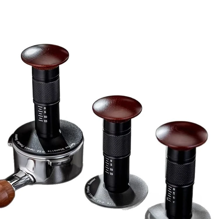 With graduated powder press, coffee machine impact powder hammer thread bottom constant pressure