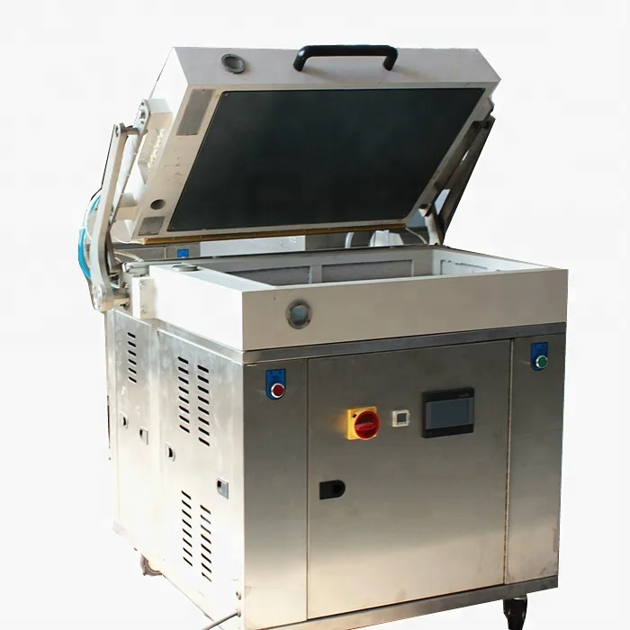 INDUSTRIAL USE ZKT-7050 SKIN VACUUM PACKING MACHINE for sea food /meat/Durian and so on vacuum sealing sealer for meat