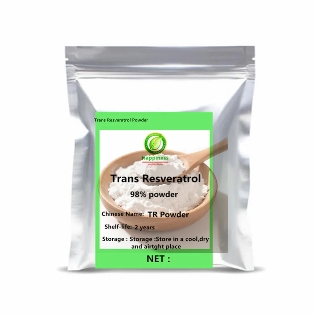 

High Purity 98% TR Trans Resveratrol Powder Antioxidant Anti Aging Smooth Skin Improve Texture Cosmetic Grade DIY Skincare Ingre