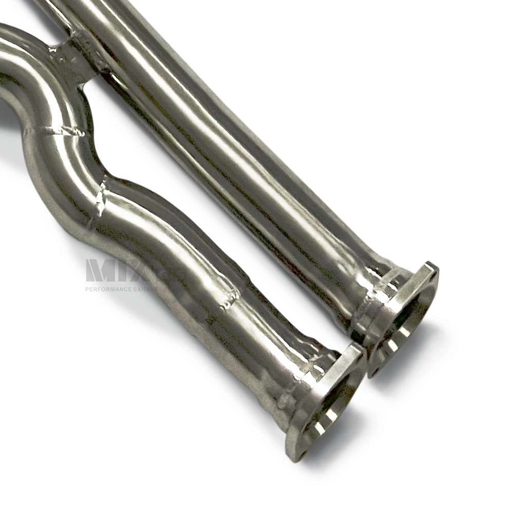 For BMW M3/4 F80 F82 F83 S55 3.0TDeleville exhaust pipes Equal length Mid pipe 304 stainless steel automotive exhaust system