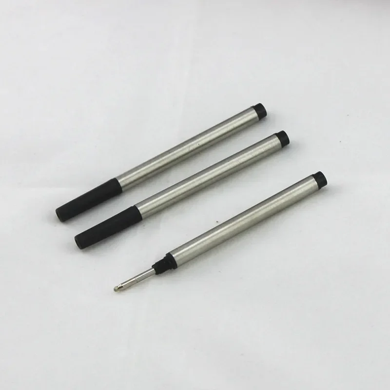 10 pz/lotto Rollerball Ricariche 0.5mm Inchiostro Nero Penna Roller Ricariche Refill Standard 8.3 cm