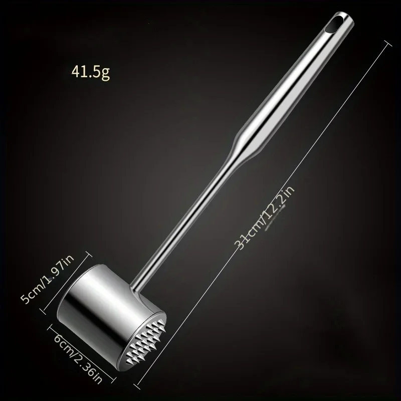 Meat loosening hammer,stainless steel meat line hammer for kitchen steak and other meat hammer meat tools breaking tendon hammer