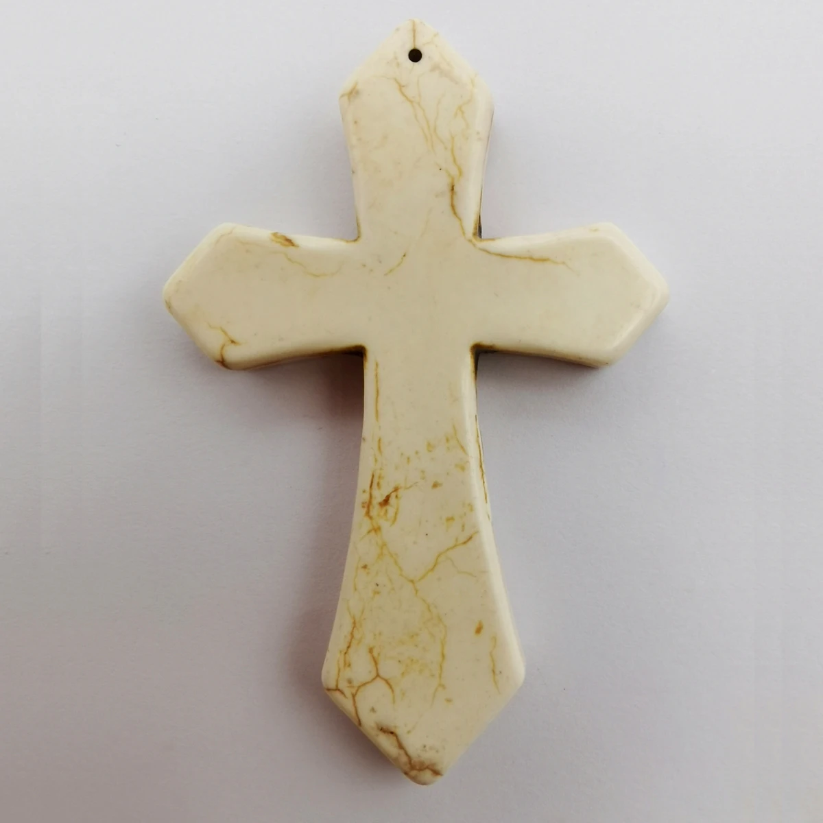 84x55MM Yellow Purple Green Pink 0range White Red Blue Brown Black Dark Blue Howlite Cross GEM Loose Bead Pendant Jewelry 1PCS