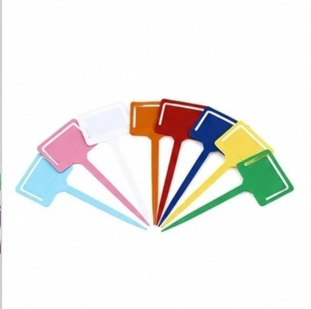 50Pcs Plastic Plant Tags Thick PP Material Waterproof Uv Resistant Fade Proof Gardening Labels Assorted Colors Easy Insert