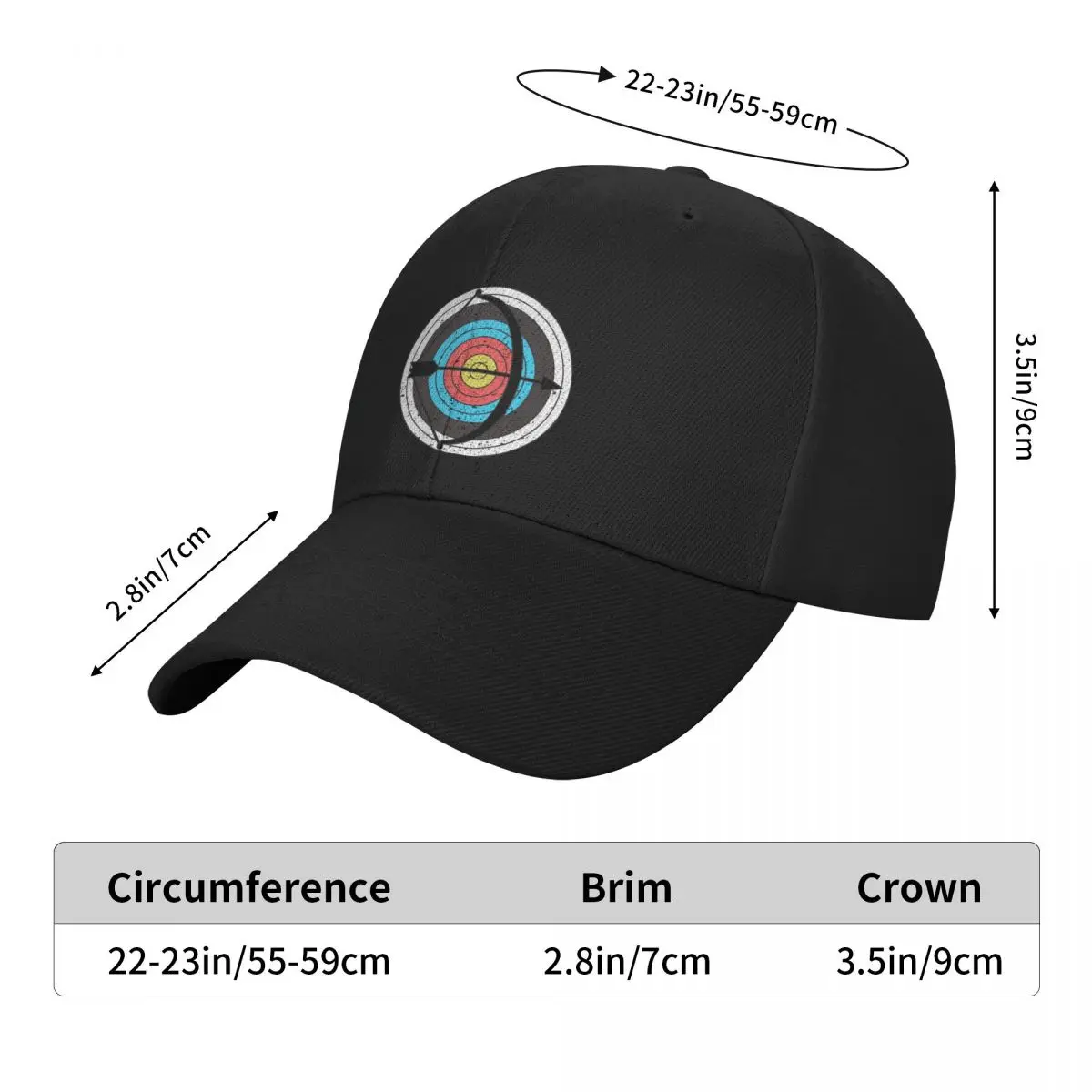 VIntage Archery : Archer gift idea Baseball Cap fishing caps man Women's Beach Outlet 2025 Men's