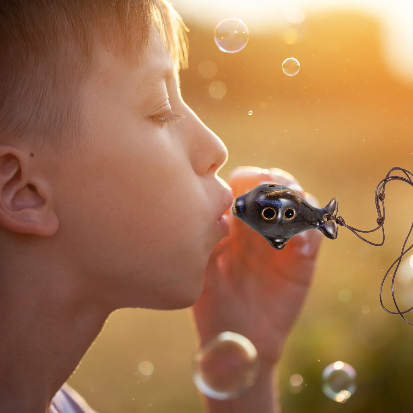 أداة الأكرينا ذات 4 فتحات دولفين سيراميك لموسيقى الرياح هدية للمبتدئين أداة ممارسة محمولة