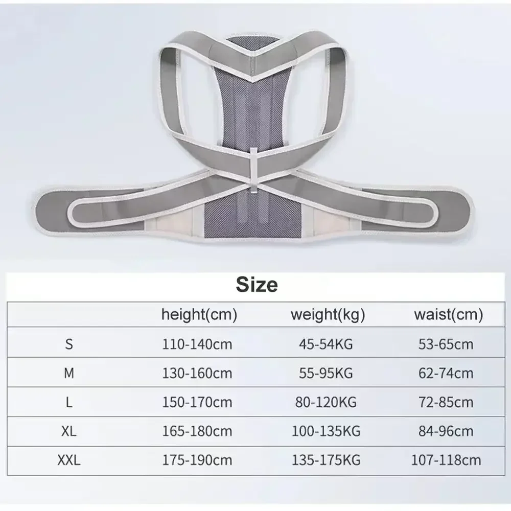 Adjustable Scoliosis Posture Corrector Back Brace for Lumbar Support Spinal Alignment De Espalda Belt Postural Straightener