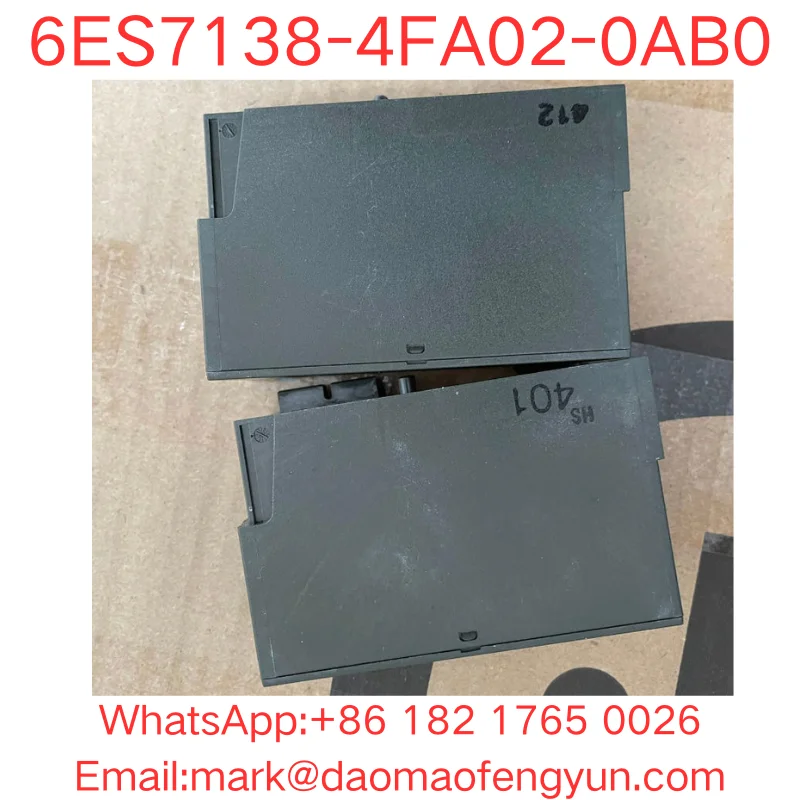 6ES7138-4FA02-0AB0 Used Tested OK In Good Condition SIMATIC DP, ELECTRON. MODULE F. ET200S