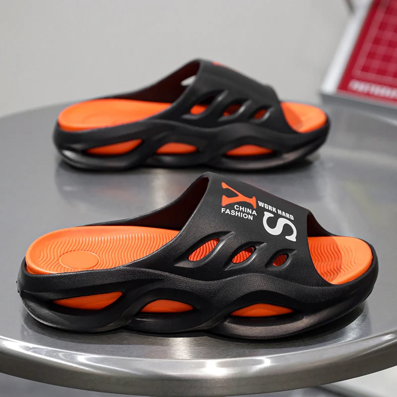 

Men Fashion Massage Slippers Indoor/Outdoor Sandals Beach Flip Flop Thick Sole Male Slides Summer Non-Slip Men Shower Slippers