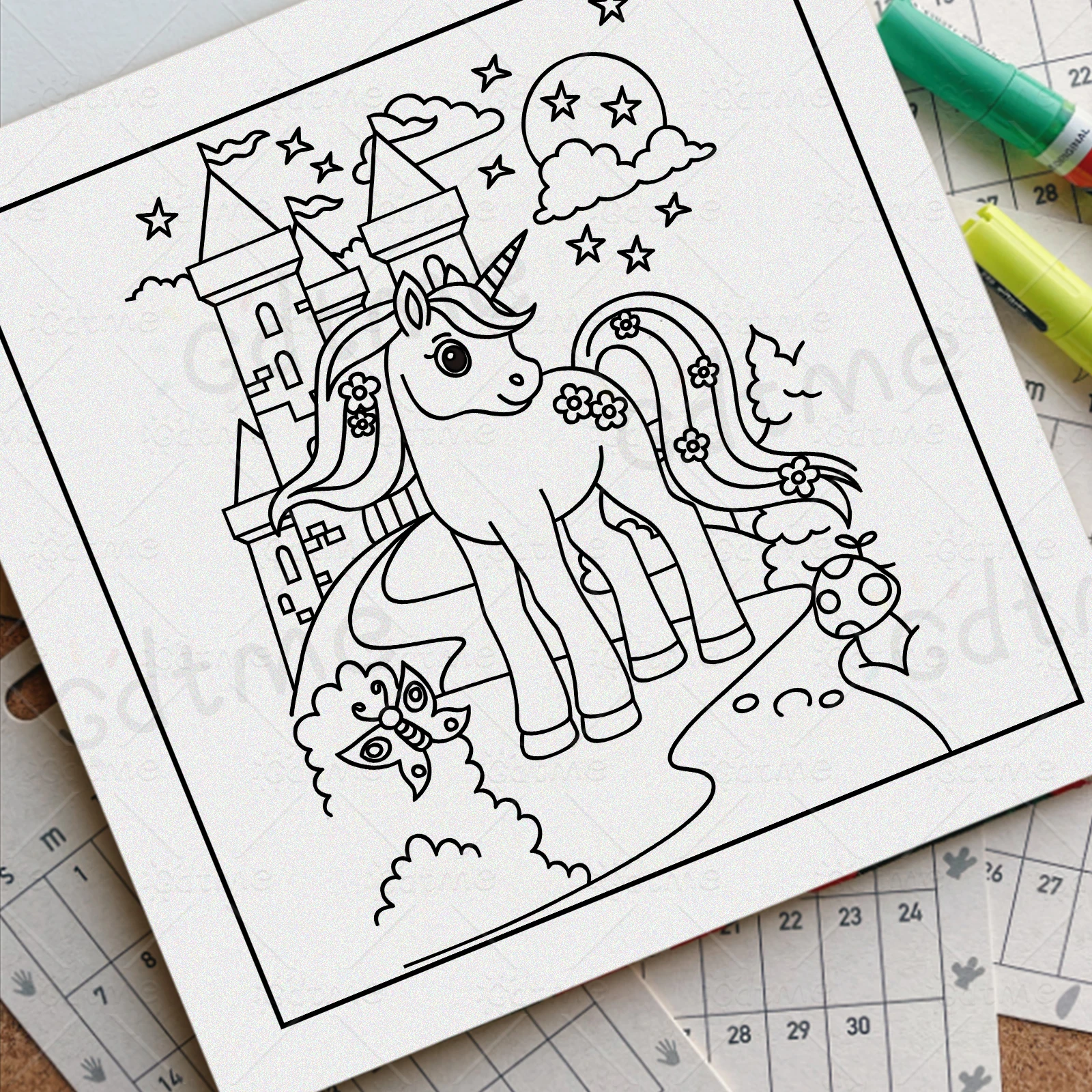 Книга-раскраска «Волшебные дру – обзор и цена Adult Coloring Book Stress Relief