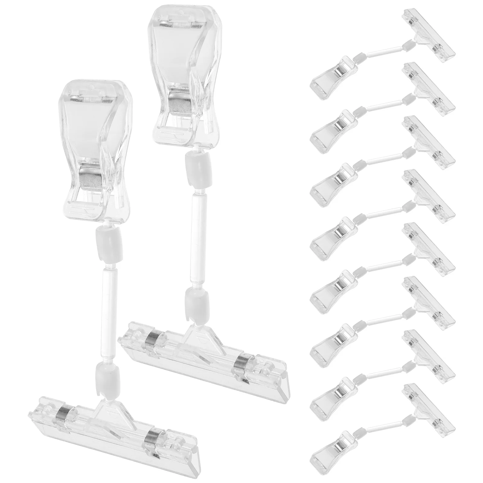 

10 Pcs Price Tag Poster Clip Retail Signs Holder Rack Clamp Clips Merchandise Display Holders Office