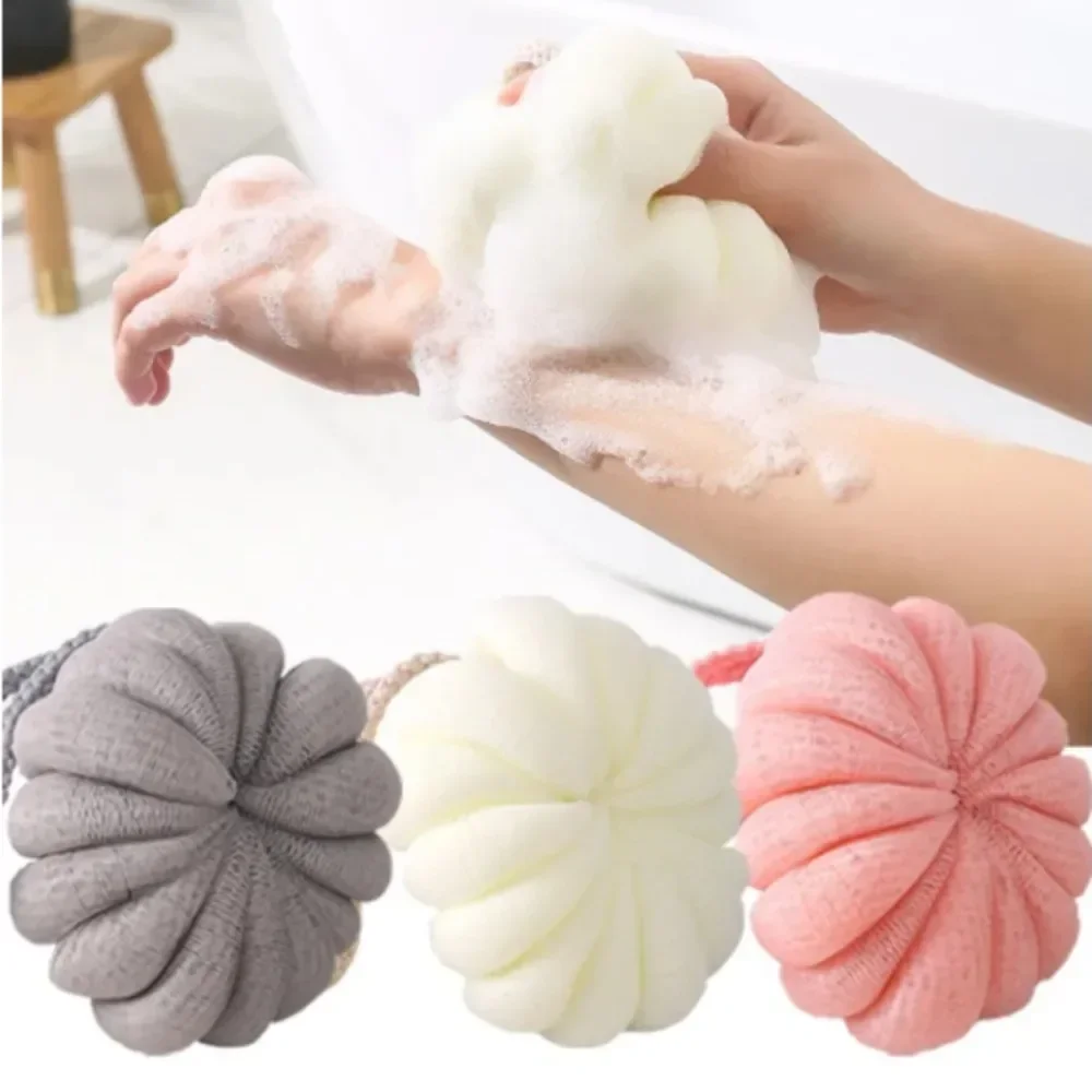 New Bath Balls Sponge Body Cleaning Exfoliating Massage Scrubber Cleaning Brush Shower Bath Ball Bathroom Bathing Supplies