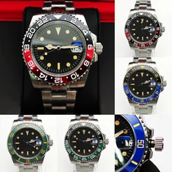 40MM Black Vintage Dial Steel Case Sapphire Waterproof Men's Watch Automatic NH35 Movement Automatic Mechanical Watch Str