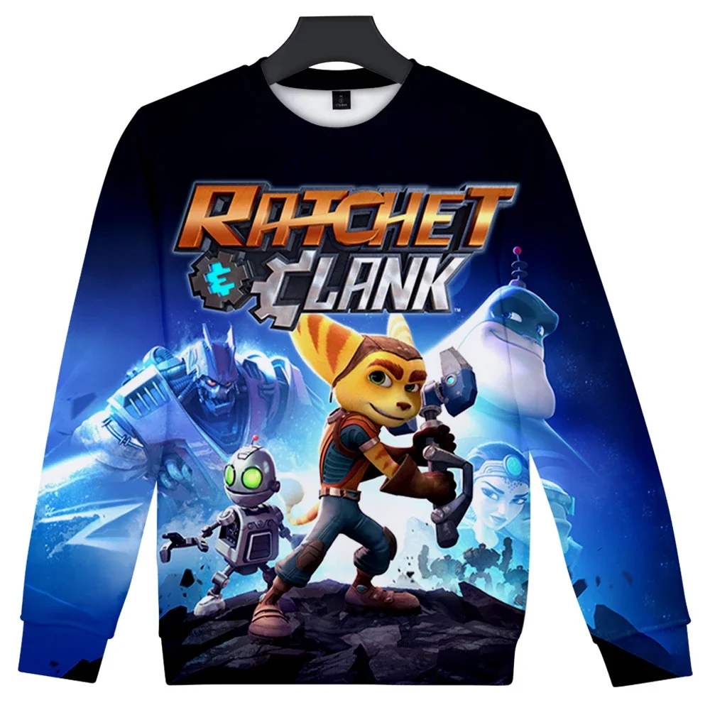 

Ratchet and Clank 3D Print Oversized Hoodie Women Men O-neck Long Sleeve Crewneck Sweatshirt Casual Tracksuit Funny Clothes