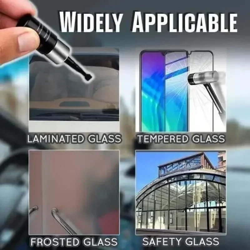 Windshield Repair Kit for Glass Automotive Glass DIY Windscreen Tool Fixing Chips Cracks Star-Shaped Crack Nano Fluid Filler