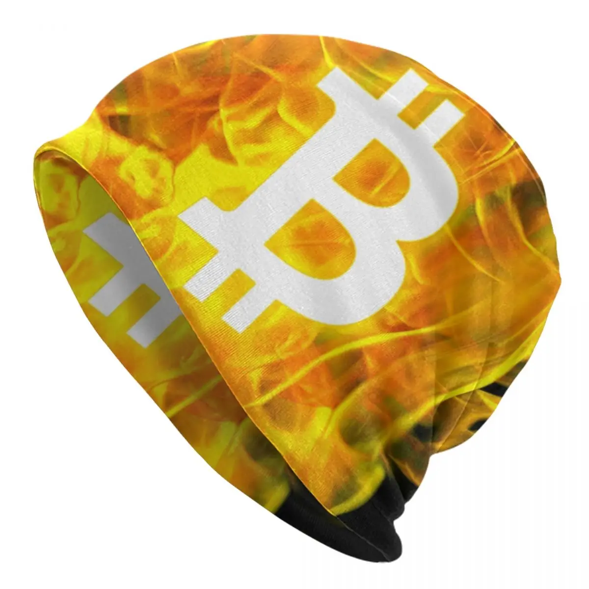 Bitcoin Explosion Bonnet Hats Fashion Knitted Hat For Men Women Winter Warm Blockchain Crypto Skullies Beanies Caps