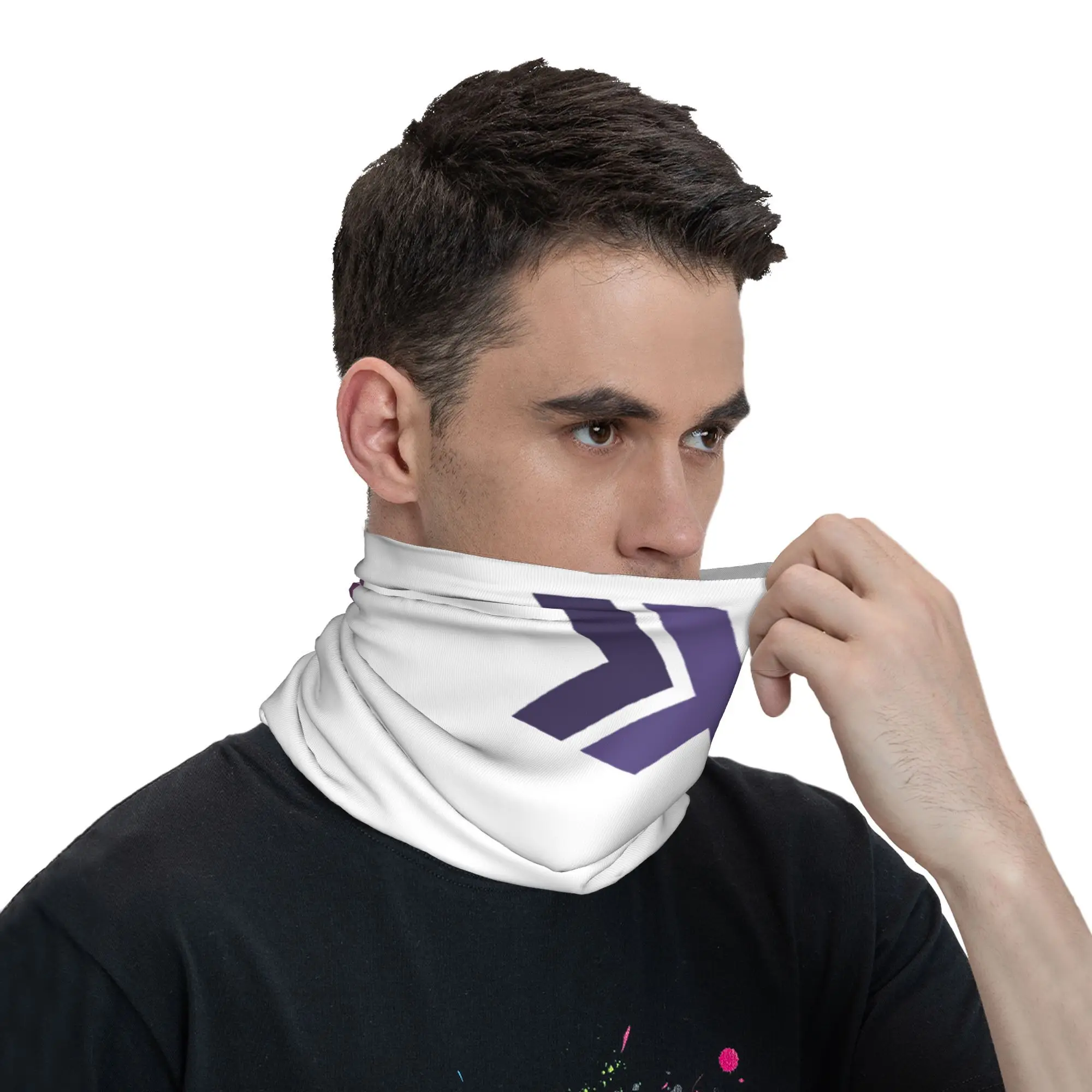 وشاح قناع مطبوع برقبة باندانا رسمي من هاسكل، عصابة رأس متعددة الاستخدام للجري للرجال والنساء والكبار طوال الموسم