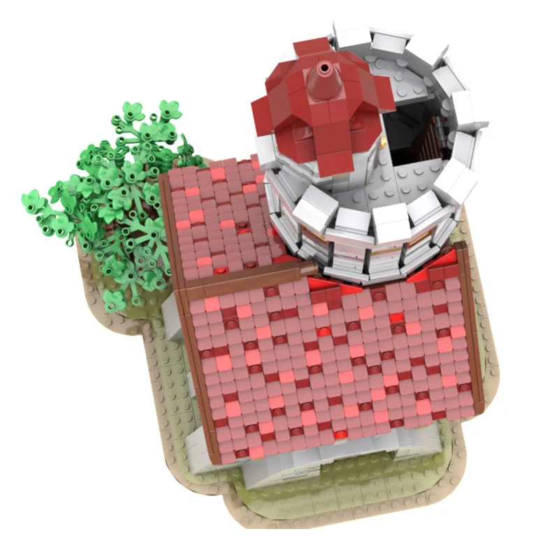 2890개 중세 요새 모델 모크 빌딩 블록 럭셔리 타워 모듈형 DIY 세트 조립 블록 장난감 크리스마스 선물 어린이용