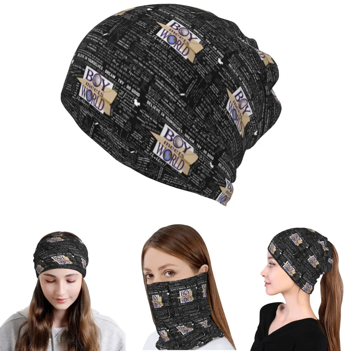 

Boy Meets World Memorable Quotes Bandana Neck Gaiter Mask Scarf Warm Balaclava Beanies Hat Unisex Adult Windproof