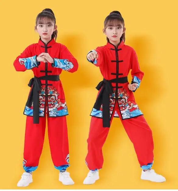 

Lion Clothes Girl boy men women Wushu Uniform Shaolin Martial Arts Stage Performance Kung Fu Costumes