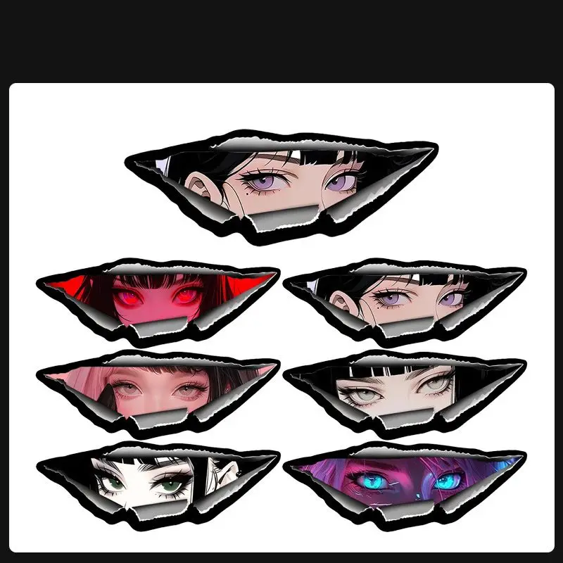 أنيمي فتاة باردة كسر الورق ملصق مقاوم للماء الجسم تقليم الشارات للدراجات النارية خوذة سيارة حقيبة كمبيوتر لوح التزلج Part2