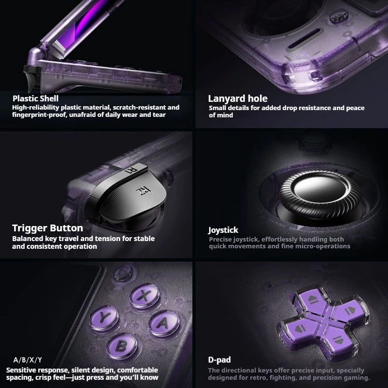 Retroid Pocket Duo Clamshell Dual Screen Handheld Game Console OLED Display Android Retro Game Player Portable Game Console