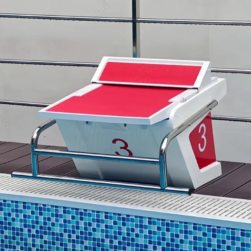 

Противоскользящая портативная стартовая платформа для соревнований по плаванию с сенсорной панелью, платформа для дайвинга из стекловолокна