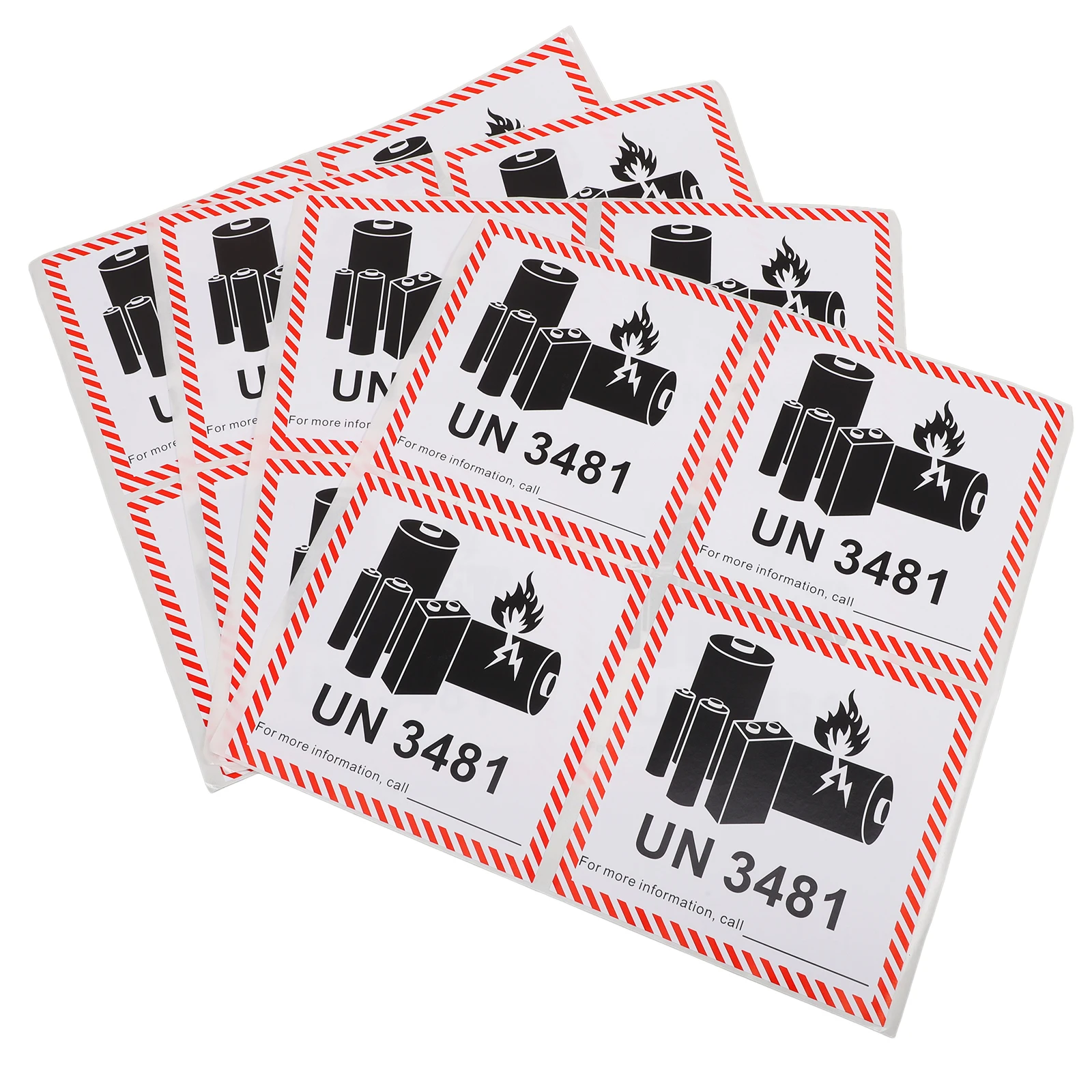 100pcs Labels Safety Warning Stickers for Transport Packaging Fire Proof Adhesive-Compatible
